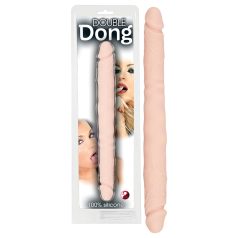 You2Toys - dobbelt dildo - fleksibel silikone - natur