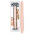 You2Toys - dobbelt dildo - fleksibel silikone - natur