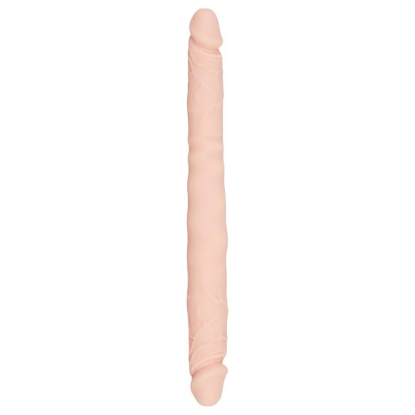 You2Toys - dobbelt dildo - fleksibel silikone - natur