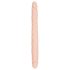 You2Toys - dobbelt dildo - fleksibel silikone - natur