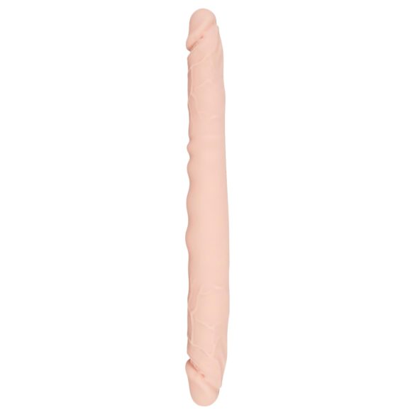 You2Toys - dobbelt dildo - fleksibel silikone - natur