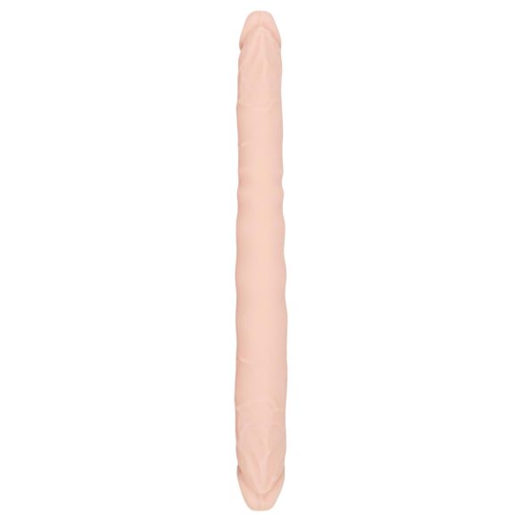 You2Toys - dobbelt dildo - fleksibel silikone - natur