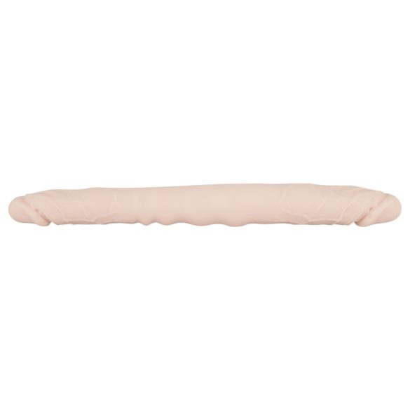 You2Toys - dobbelt dildo - fleksibel silikone - natur