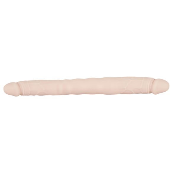 You2Toys - dobbelt dildo - fleksibel silikone - natur