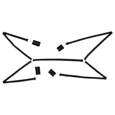 Bad Kitty - bondage sæt til seng - plysbetræk - 5 dele