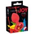 Colorful JOY - silikone anal plug - lille (rød)