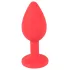 You2Toys - Colorful JOY - silikone anal plug - lille (rød)