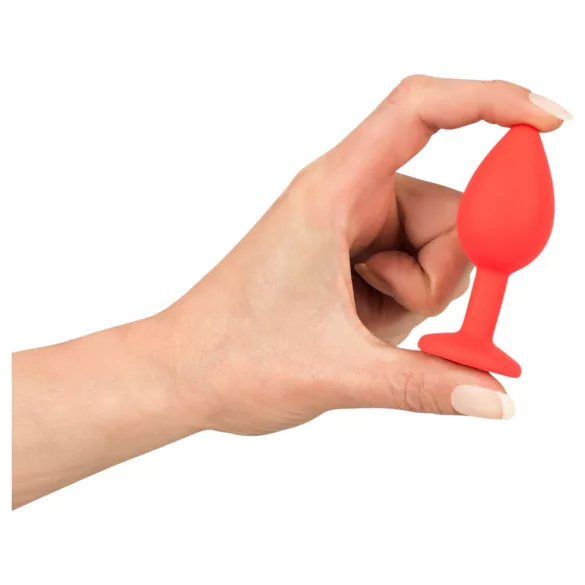 You2Toys - Colorful JOY - silikone anal plug - lille (rød)