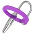 You2Toys - Penisplug - silikone glansring med kegleformet dilator (lilla-sølv)