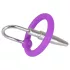 You2Toys - Penisplug - silikone glansring med kegleformet dilator (lilla-sølv)