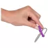 You2Toys - Penisplug - silikone glansring med kegleformet dilator (lilla-sølv)