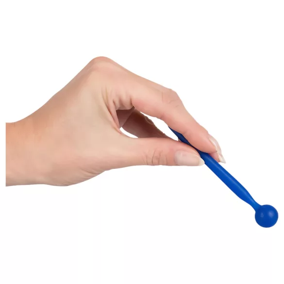 Dilator Sperm Stopper - dilator med kugle - silikone - blå