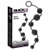 Black Velvets - analdildo med 6 perler (sort)