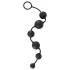 Black Velvets - analdildo med 6 perler (sort)