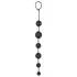 Black Velvets - analdildo med 6 perler (sort)