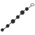 Black Velvets - analdildo med 6 perler (sort)
