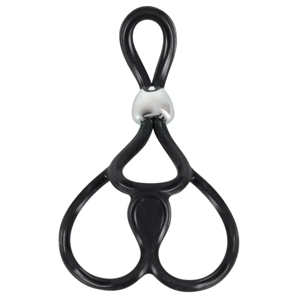 You2Toys - justerbar penis- og kuglering - sort