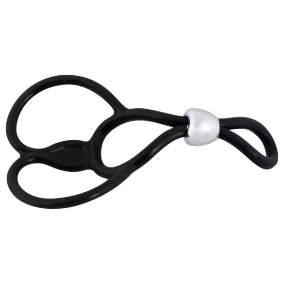 You2Toys - justerbar penis- og kuglering - sort