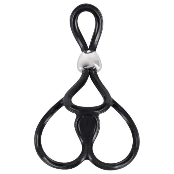 You2Toys - justerbar penis- og kuglering - sort