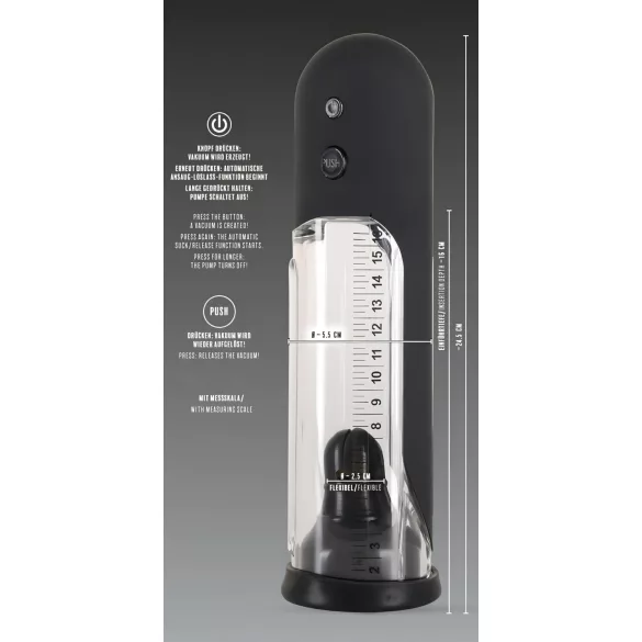 Rebel - automatisk penispumpe - genopladelig