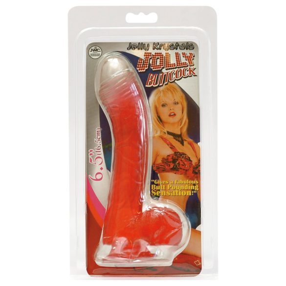 Jolly - dildo - realistisk - 17cm - rød