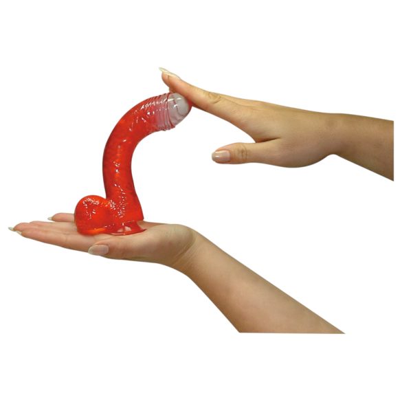 Jolly - dildo - realistisk - 17cm - rød