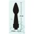 You2Toys - anal bruserhoved - kegleformet - silikone sort