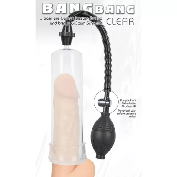 Bang Bang - penis pumpe - manuel - gennemsigtig