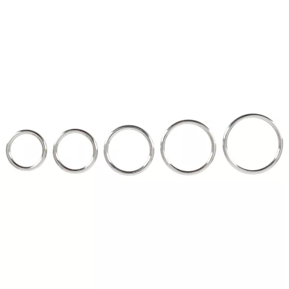 Bad Kitty - penisringsæt i metal - 5 stk