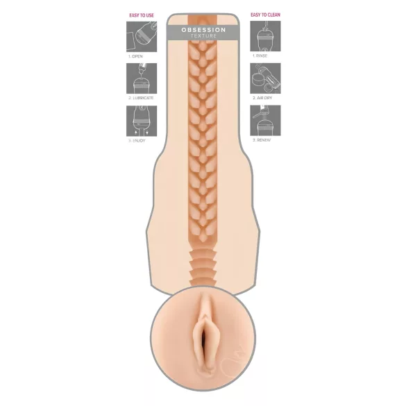 Fleshlight - masturbator - vagina med Jenna Haze design - realistisk
