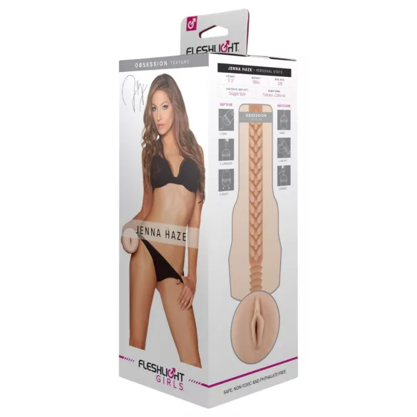 Fleshlight - masturbator - vagina med Jenna Haze design - realistisk