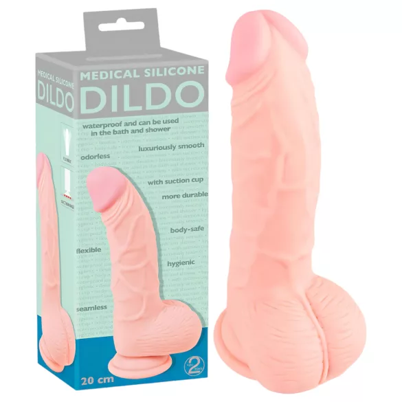You2Toys - Medical - medicinsk silikonedildo (20 cm, natur)