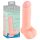 Medicinsk - lige silikone dildo (20cm) - naturlig