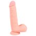 Medicinsk - lige silikone dildo (20cm) - naturlig