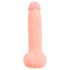 Medicinsk - lige silikone dildo (20cm) - naturlig