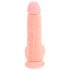 Medicinsk - lige silikone dildo (20cm) - naturlig