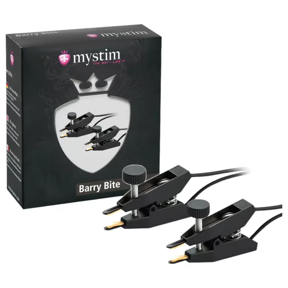 mystim - elektrostimulationsklemme - sæt med 2 stk