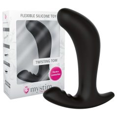 mystim Twisting Tom - elektro analdildo - sort