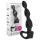mystim Big Bend-it! - kugleformet elektro-analdildo (sort)