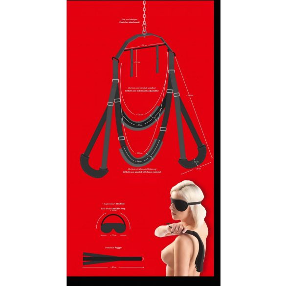 Bad Kitty - sexgynge - justerbar - sort