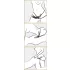 Fetish - dobbelt strap-on vibrator - sort