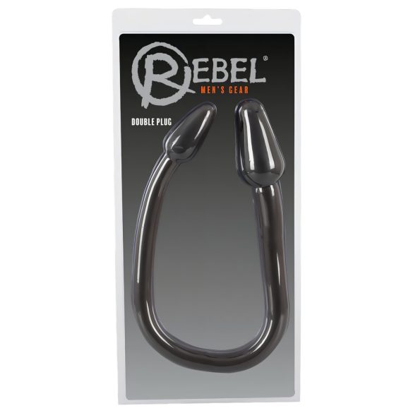 Rebel Double Plug - dobbelt kegleanalplug (sort)