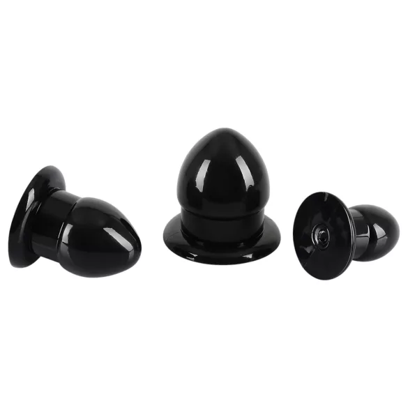 You2Toys - Stretching Plug Kit - anal plug sæt - 3 stk (sort)