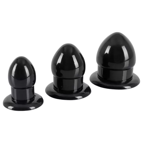 You2Toys - Stretching Plug Kit - anal plug sæt - 3 stk (sort)