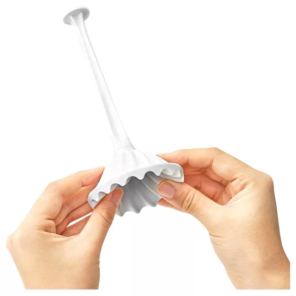 TENGA Flex - masturbator - fleksibel tekstur - hvid