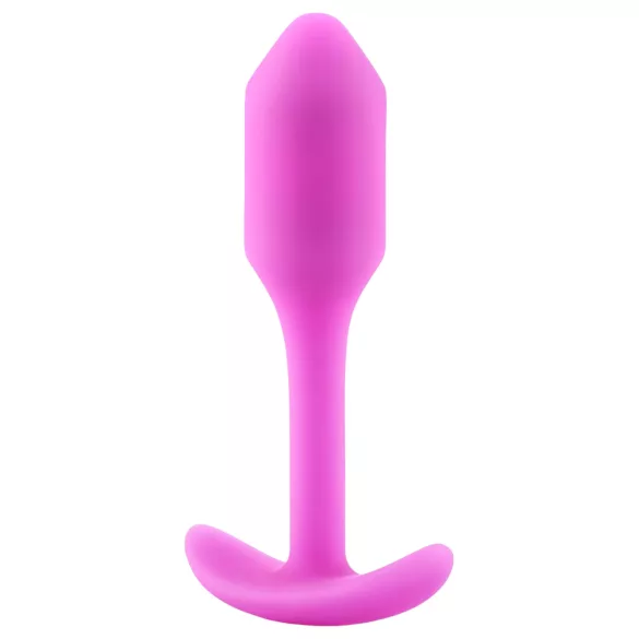 b-Vibe Snug Plug 1 - analplug med indvendig vægt (55 g, pink)