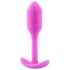 b-Vibe Snug Plug 1 - analplug med indvendig vægt (55 g, pink)
