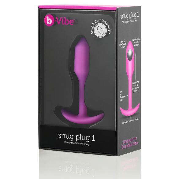 b-vibe - analplug med vægt - 55g - pink