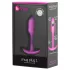 b-Vibe Snug Plug 1 - analplug med indvendig vægt (55 g, pink)