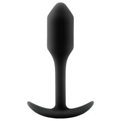 b-vibe Snug Plug 1 - anal plug med indre vægt (55g) - sort